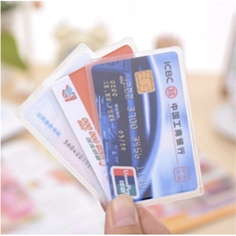 

A288-(10 PCS) Cover KTP Tebal Pelindung Kartu KTP ATM Anti Gores Serbaguna perlengkapan accesories fotocopy