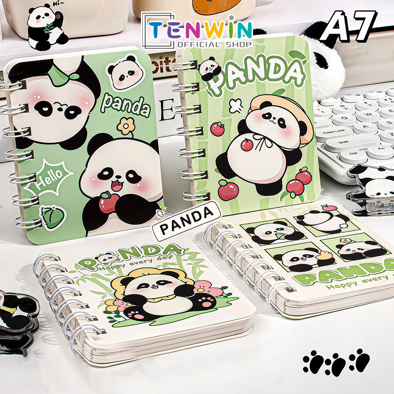 

Buku Scrapbook mini Buku A7 catatan mini/notebook mini a7/buku tulis mini/Notebook Ring buku 80 LEMBAR - Tenwin