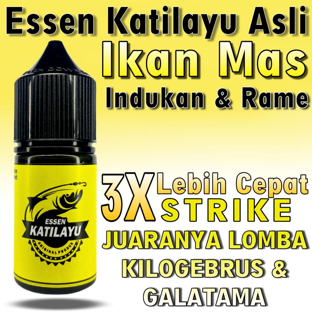 Essen Essen Katilayu Asli Original Isi 30ml Essen Ikan Terbaik Ampuh Untuk Siang dan Malam Essen Ant