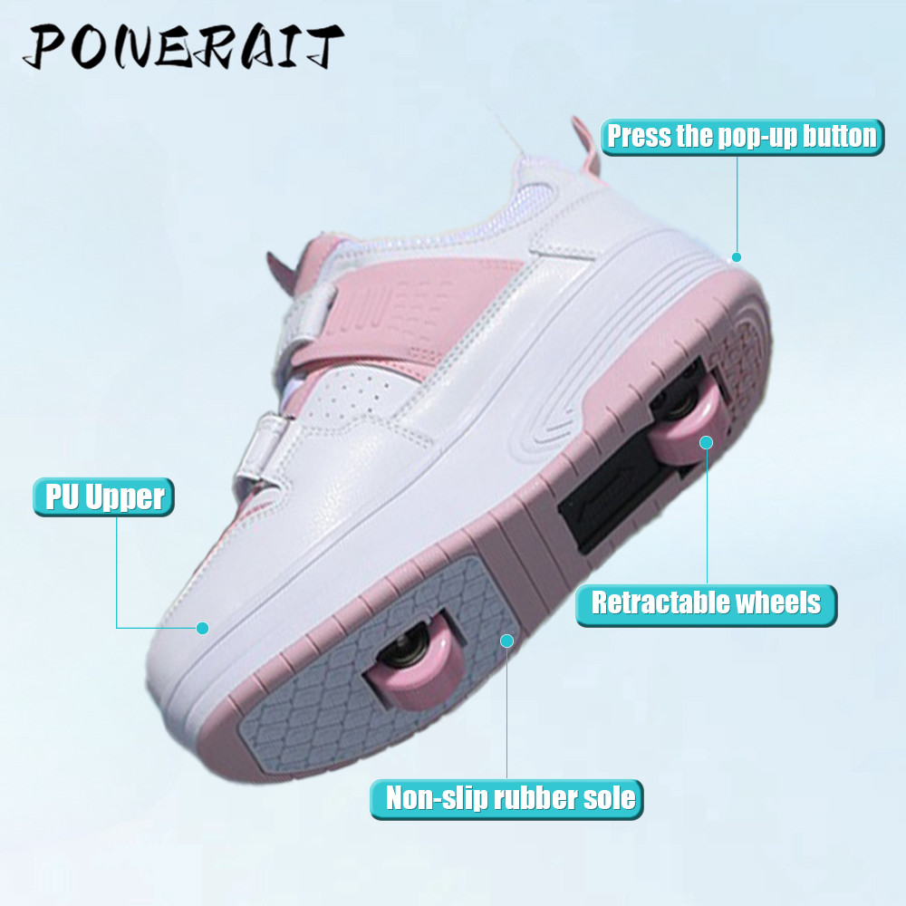Children's 2-In-1 Powerslide Skate Boys And Girls Racing Wheel roller Shoe Speed Inline Skate Kid Sn