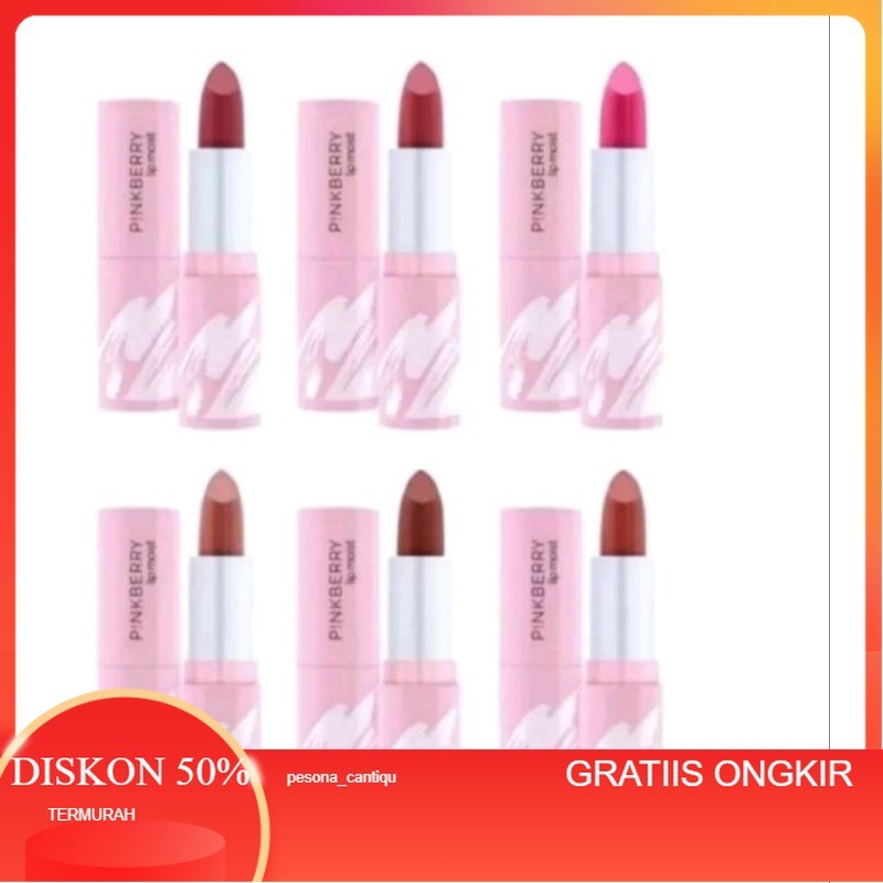 HARGA GROSIR Lipstik Pinkberry Lipmoist (rijek gompal)
