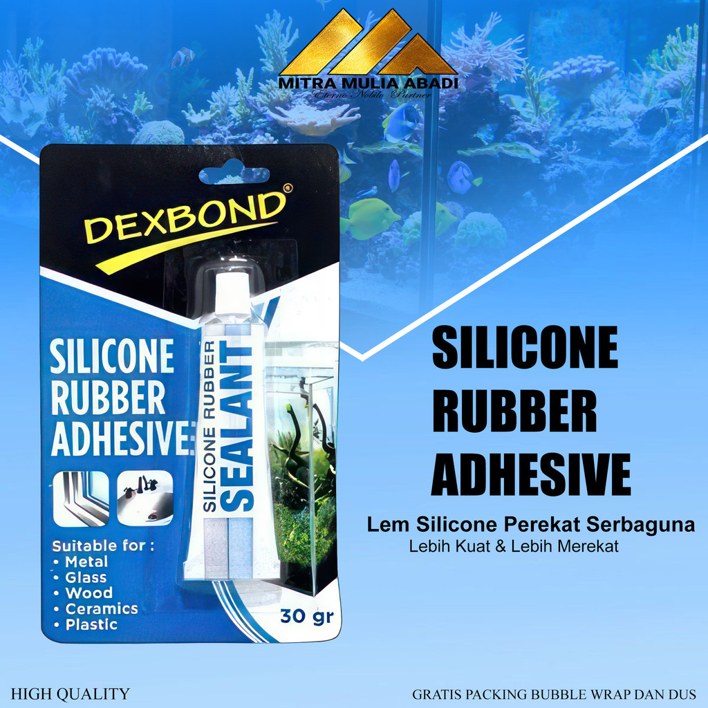 

Dexbond Lem Silicone Sealant 30 gram - Lem Kaca Silikon Bening Tube