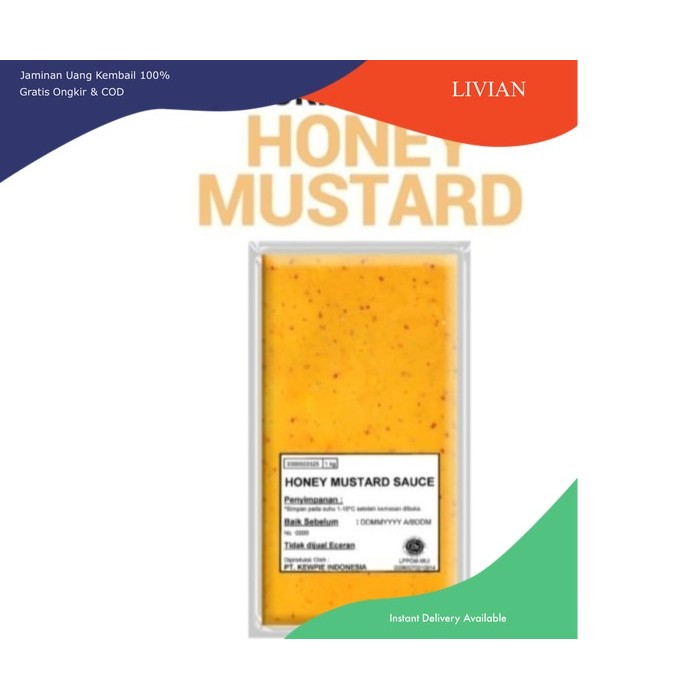 

lv Kewpie Honey Mustard Sauce 1kg | Saus Madu Mustard 1kg - Standard