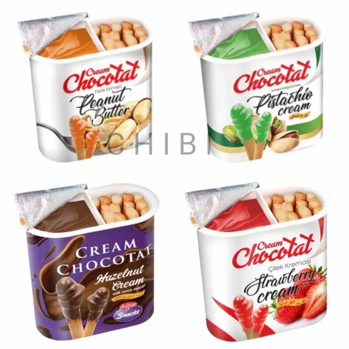 

nb DOGTAT CREAM CHOCOTAT 55 GRAM - BISKUIT STIK DENGAN SAUS TURKEY - Hazelnut