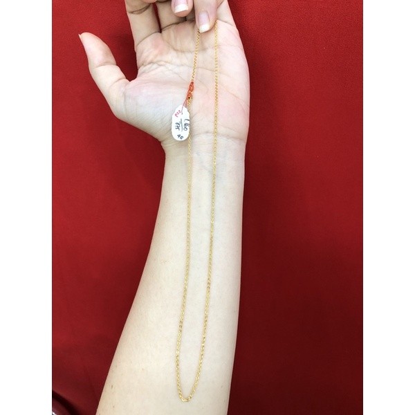 Kalung nori emas asli 24karat dewasa 1gram kadar 700 ada surat