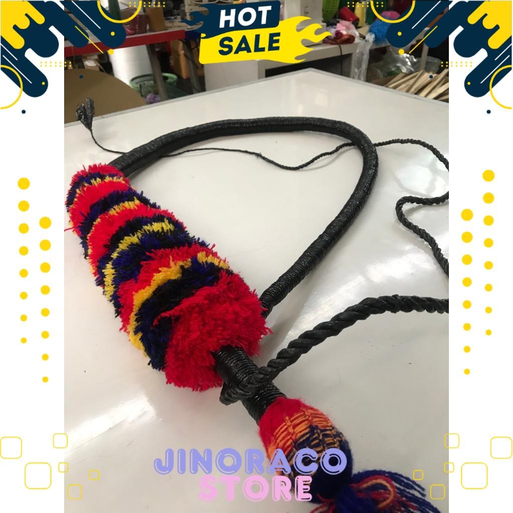 [Diskon Gokill] Pecut Jaranan 3 meter bopo dewasa / cambuk jaranan / pecut tari / tarian tradisional