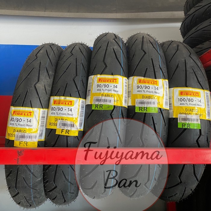 Ban Motor Pirelli 80/90 90/90 100/80 - 14 Ring 14 Tubeless - 80/90