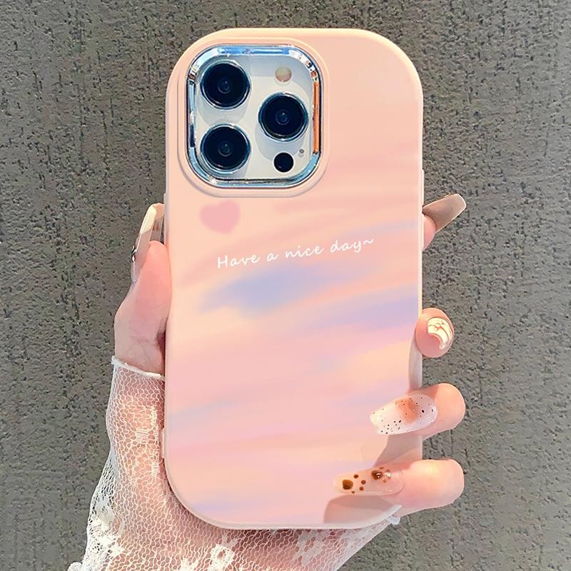 Soft Case For Oppo A74 4G A72 A76 A77 4G A77s A77 5G A8 Oval Frame Chrome Love Love Casing Handphone