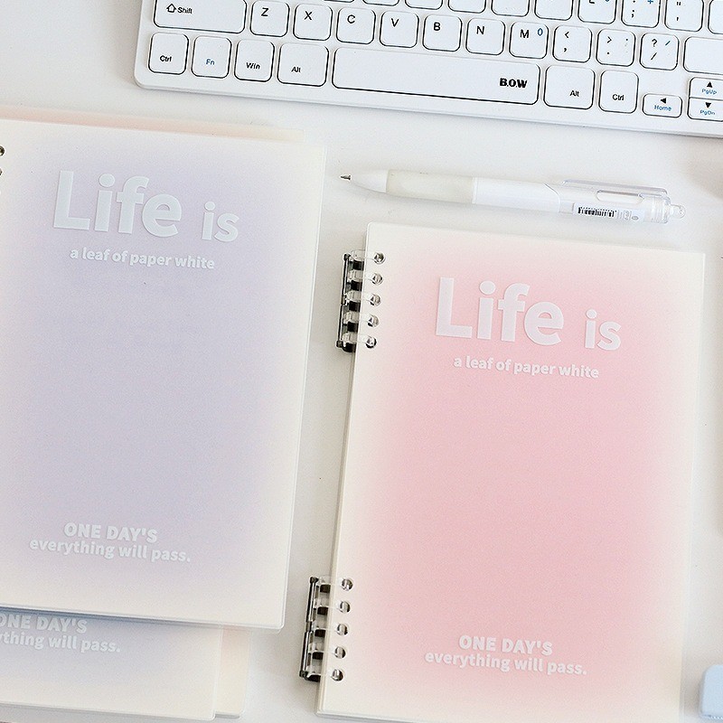 

A5 B5 Notebook Aesthetic Korea Besar /Buku Catatan Lucu/ Loose Leaf Notebook Notepad/Buku Aesthetic Stationery Alat Tulis Cute Notebook A5 B5