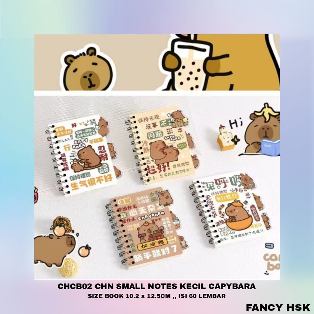 

CHN SMALL NOTES KECIL CAPYBARA CHCB02