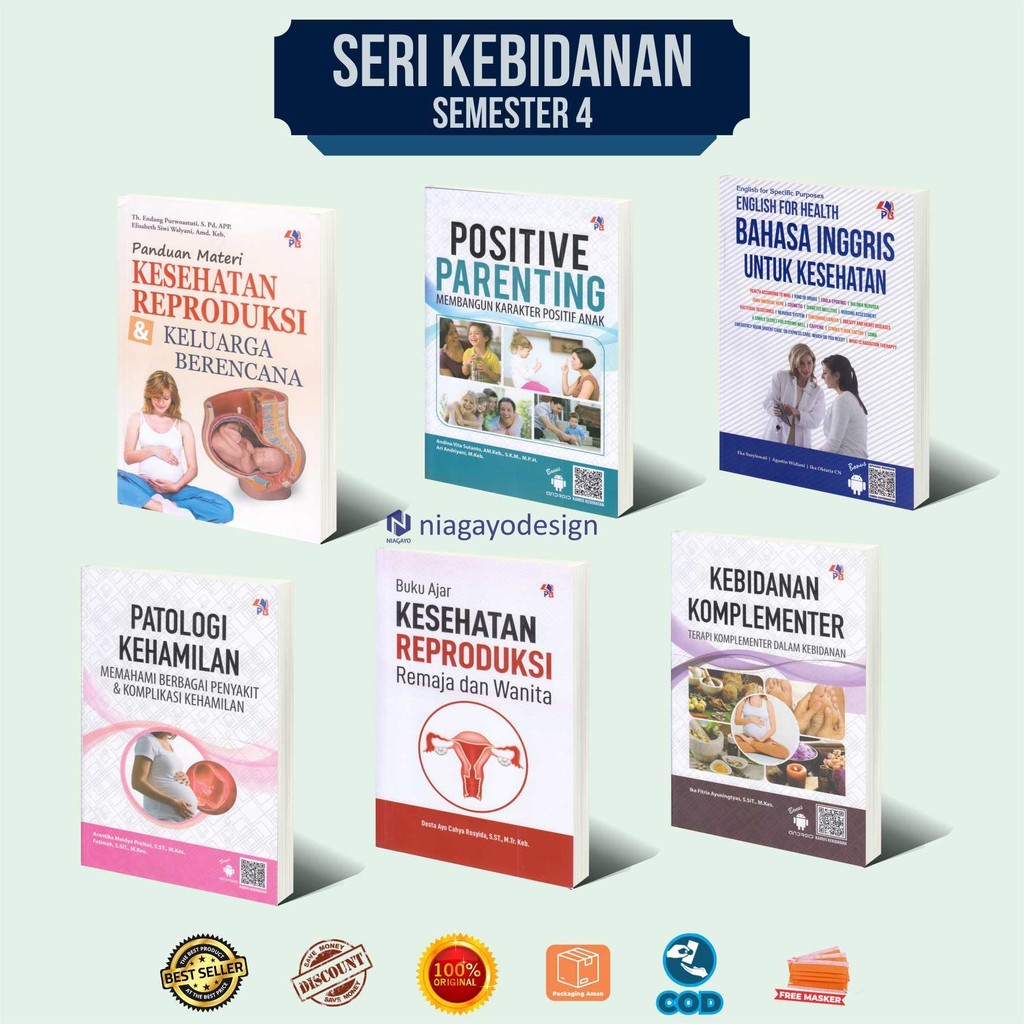 Buku Keperawatan Kebidanan : Panduan Materi Kesehatan Reproduksi dan KB / Kebidanan Komplementer / P