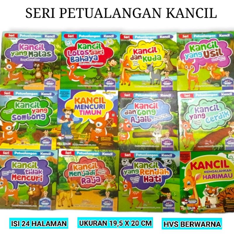 

Buku Cerita Anak Petualangan Kancil PAKET ISI 5 BUKU