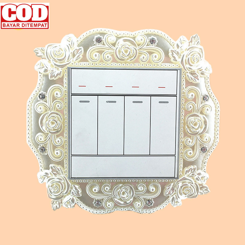 Saklar Hiasan Dinding/Dekorasi Wall Sticker Socket/Frame Saklar Lampu Elegan/Saklar Hiasan Dinding P