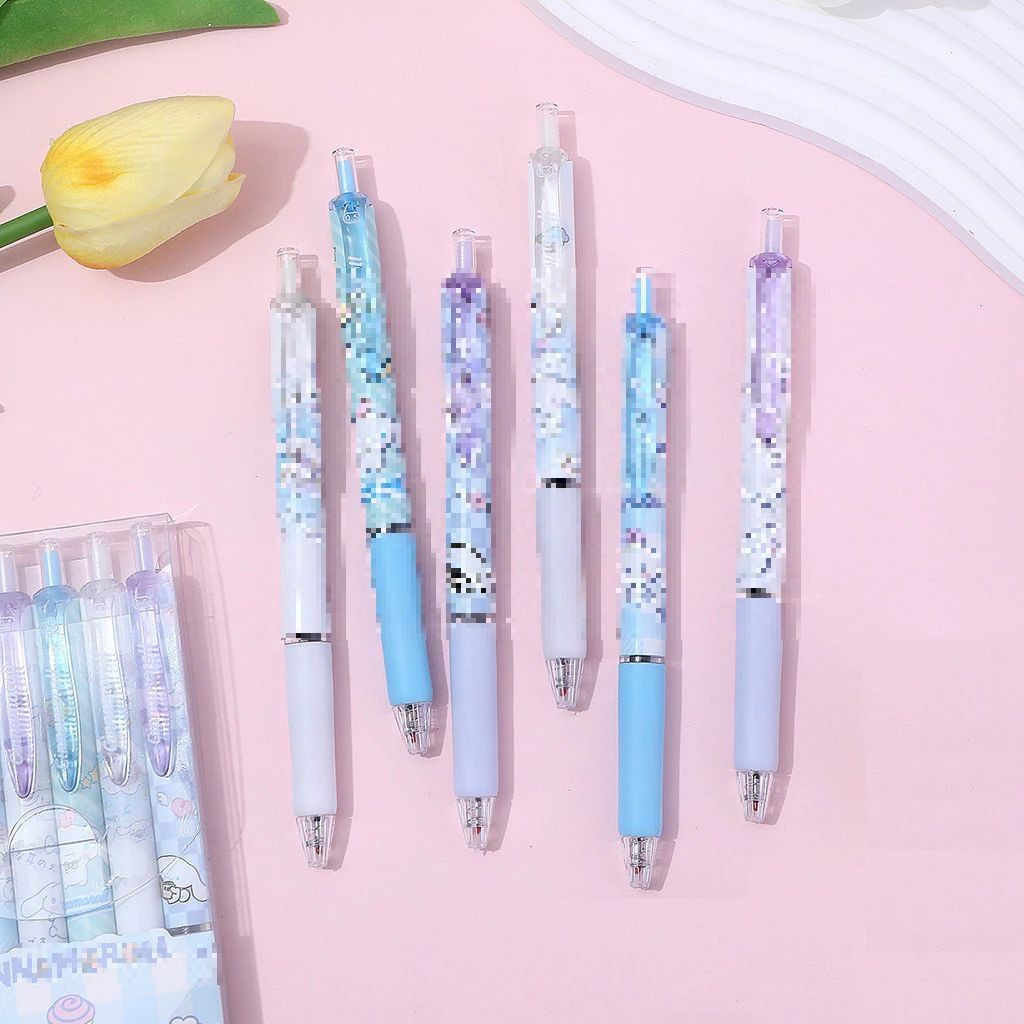 

DP Pulpen Mekanik 0.5mm Set 6IN1 Motif Kartun Series Set Pena Gel 0.5mm Karakter Lucu Pulpen Gel Isi