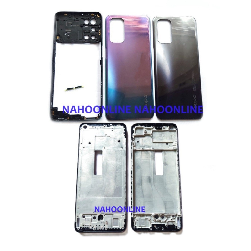 tulang rangka Bezel casing housing oppo A74 5G tutup mesin fullset