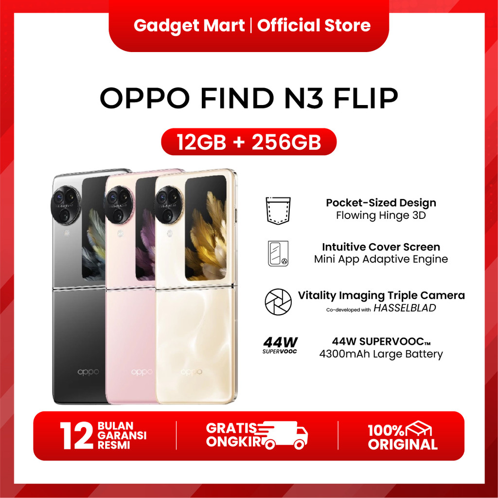 OPPO Find N3 Flip 12/256GB - Garansi Resmi