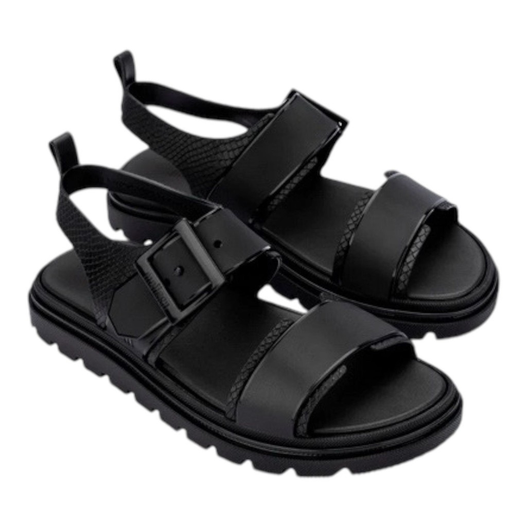 Sepatu Sandal Wanita Melissa Connection Papete Ad Black