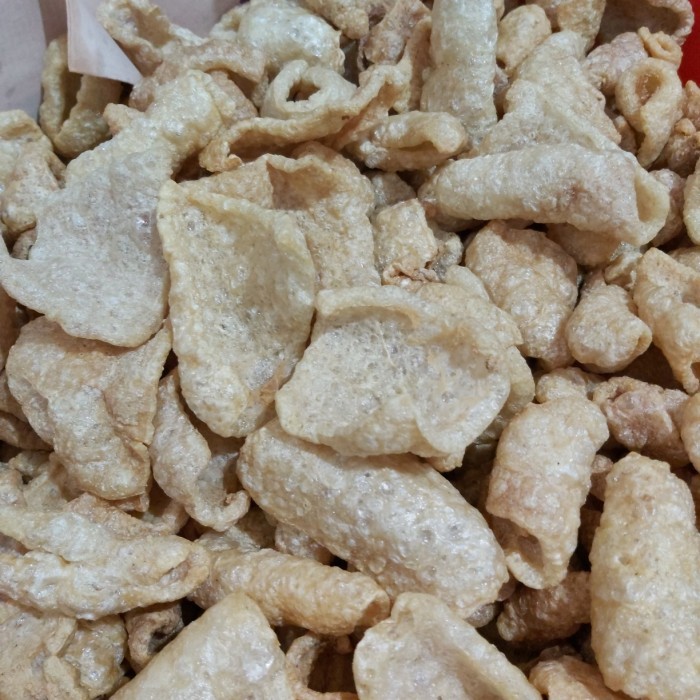 

kerupuk kulit babi/kerupuk babi siap goreng - 300grm