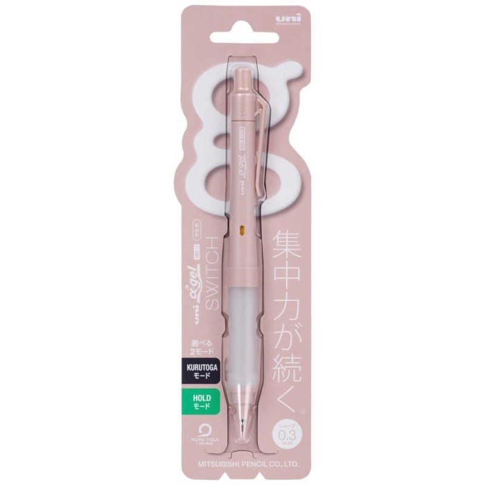 

BEST PRODUCT!!! Uni Alpha Gel Switch Kuru Toga Machine Mechanical Pencil 0.5mm - 0.3 Cotton Pink