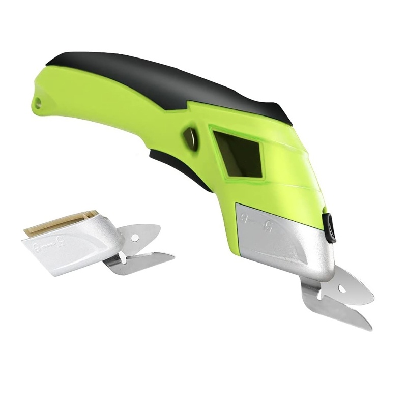 

Potable Electric Scissor Auto Cutter Cordless With 2 Blades Simplicity Household 220V Cutting Garment Fabric Underwear Leather