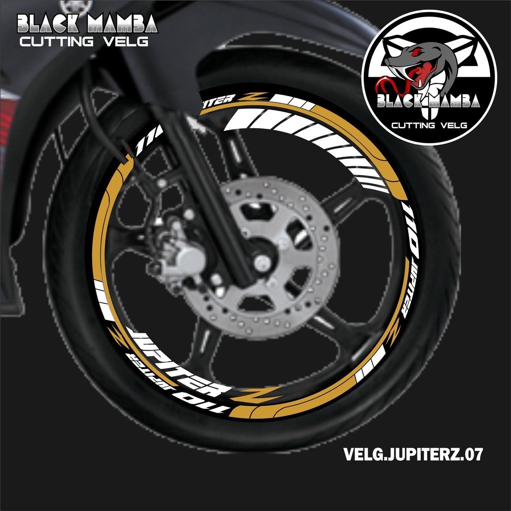 CUTTING STICKER VELG JUPITER Z - STIKER LIS LIST VARIASI BAN/VELG YAMAHA JUPITER Z
