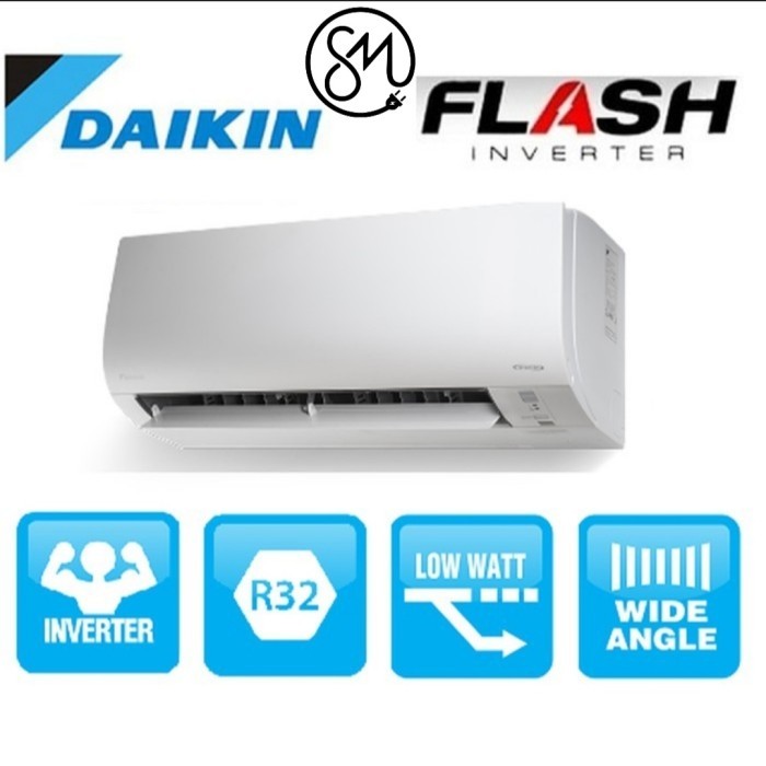 AC Daikin 1 PK STKQ-25UV Thailand Flash Inverter FTKQ25UVM4