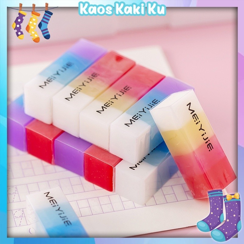 

Penghapus Pensil Motif Warna Warni Colorful Eraser