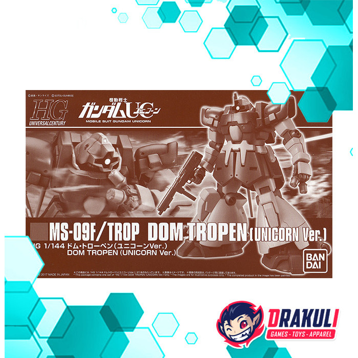 BANDAI Plamo HGUC MS-09F / Trop Dom Tropen (Unicorn Ver.)