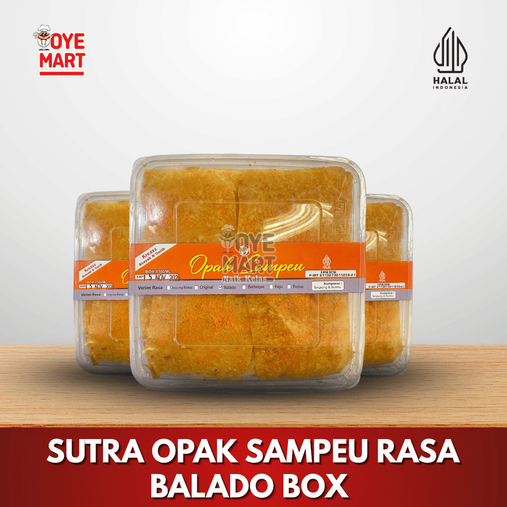 

SUTRA OPAK SAMPEU NAIK KELAS BALADO BOX 150gr [B]