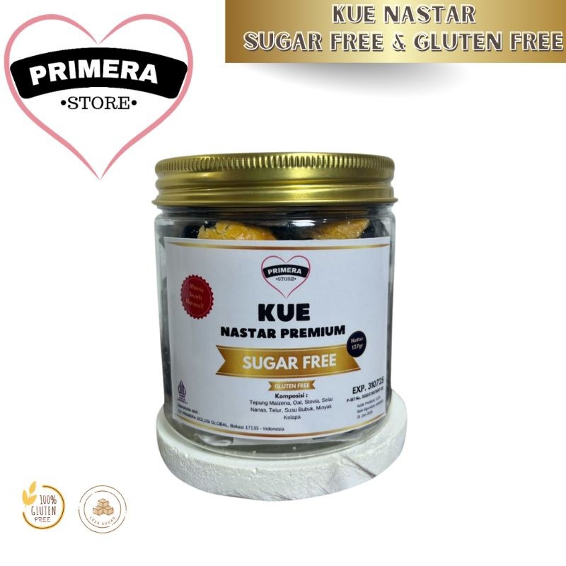 

Primera Store Kue Lebaran Nastar Sehat No Gluten No Sugar Premium 127g & 286g
