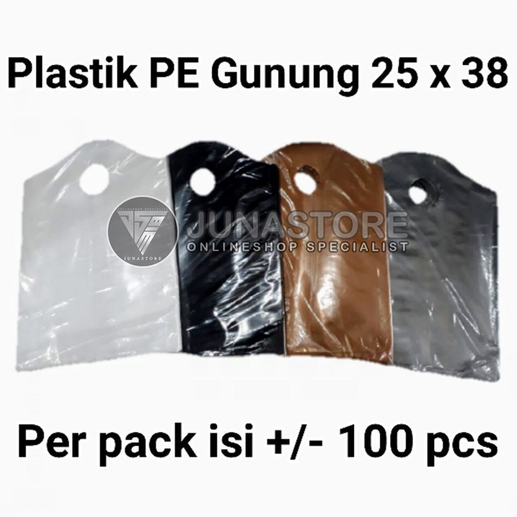 Plastik PE gunung 25 x 38