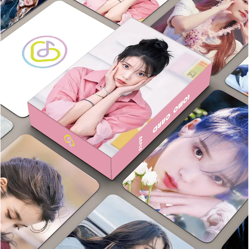 

55Pcs KPOP IU Idol Girl Lomo Cards New Album The Winning Tour High Quality HD Printed Photocards Lee Ji Eun Photo Fans Gift