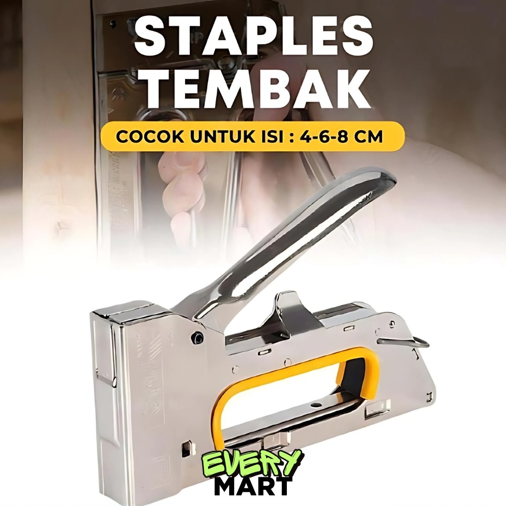 

Staples Tembak Gun Tacker BOSSCO + Isi atau Refil 13/8 Stapler Staples | Stepler Tembak BOSSCO | Stepler Gun BOSSCO | Stapler Tembak JEDI | Stapler Gun JEDI
