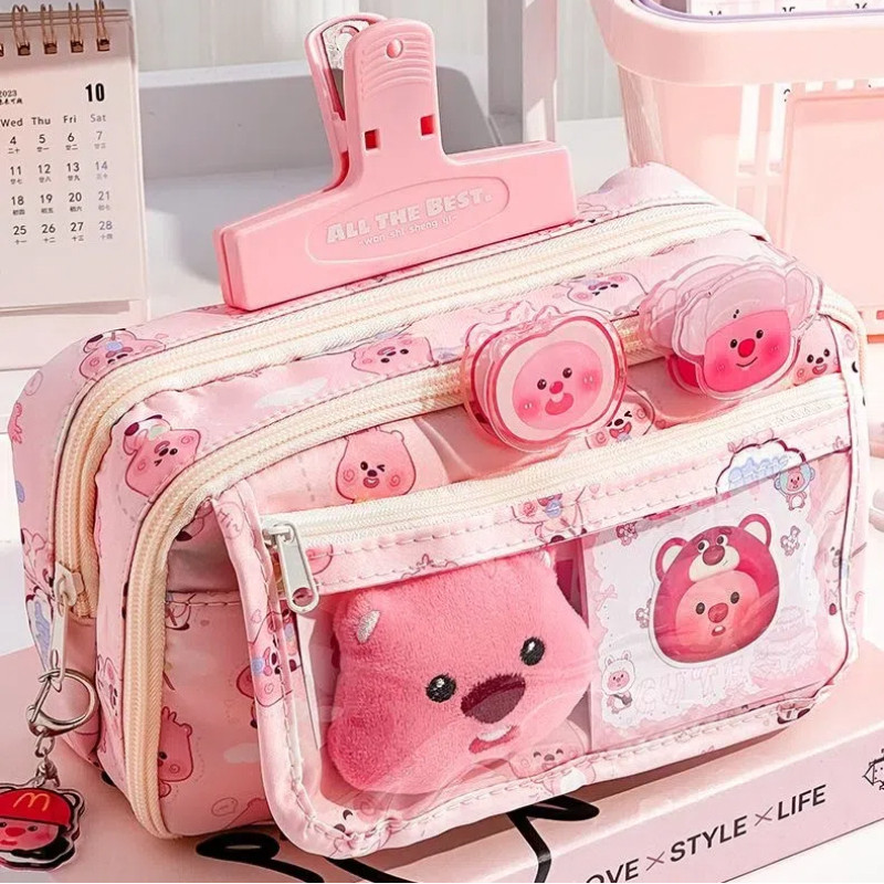 

JAMIN MURAH !!!CARAT Loopy Tas Pensil Tempat Alat Tulis Pasukan Sekolah Pencil Case/Large Capacity Kawaii Loopy Kapibara Pencil Case(BISA LANGSUNG ORDER)