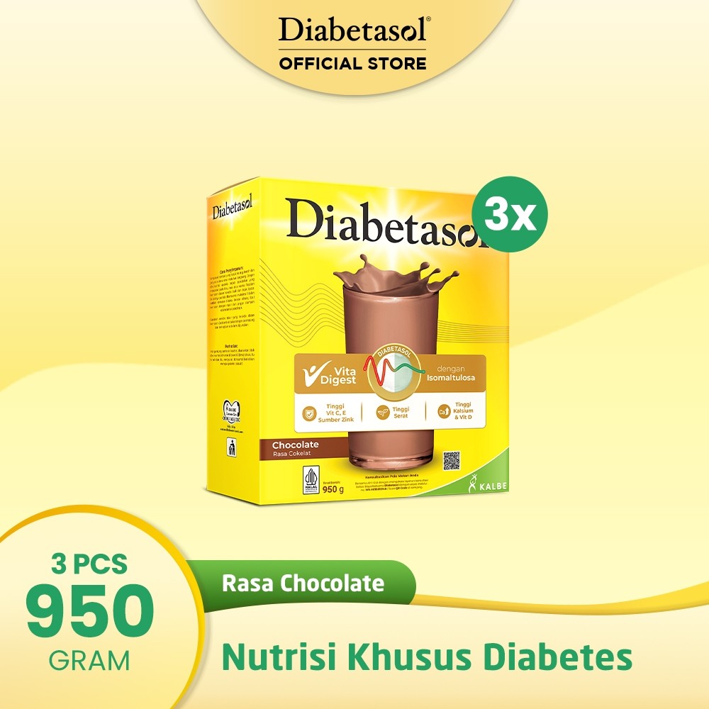 

Diabetasol Jumbo Chocolate 950g - 3 Pcs