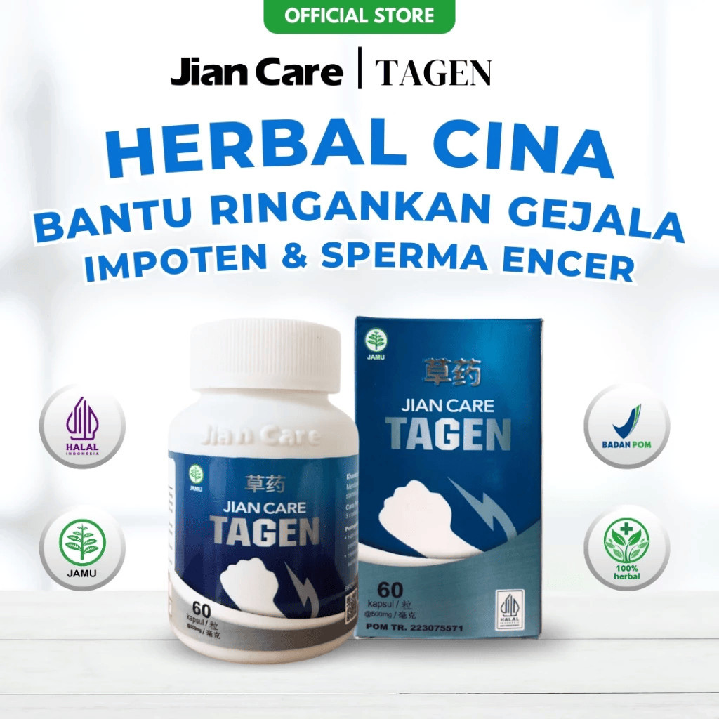 Jian Care Tagen  - Obat Herbal Untuk Membantu Masalah Keperkasaan Pria Dewasa Kesuburan Sperma