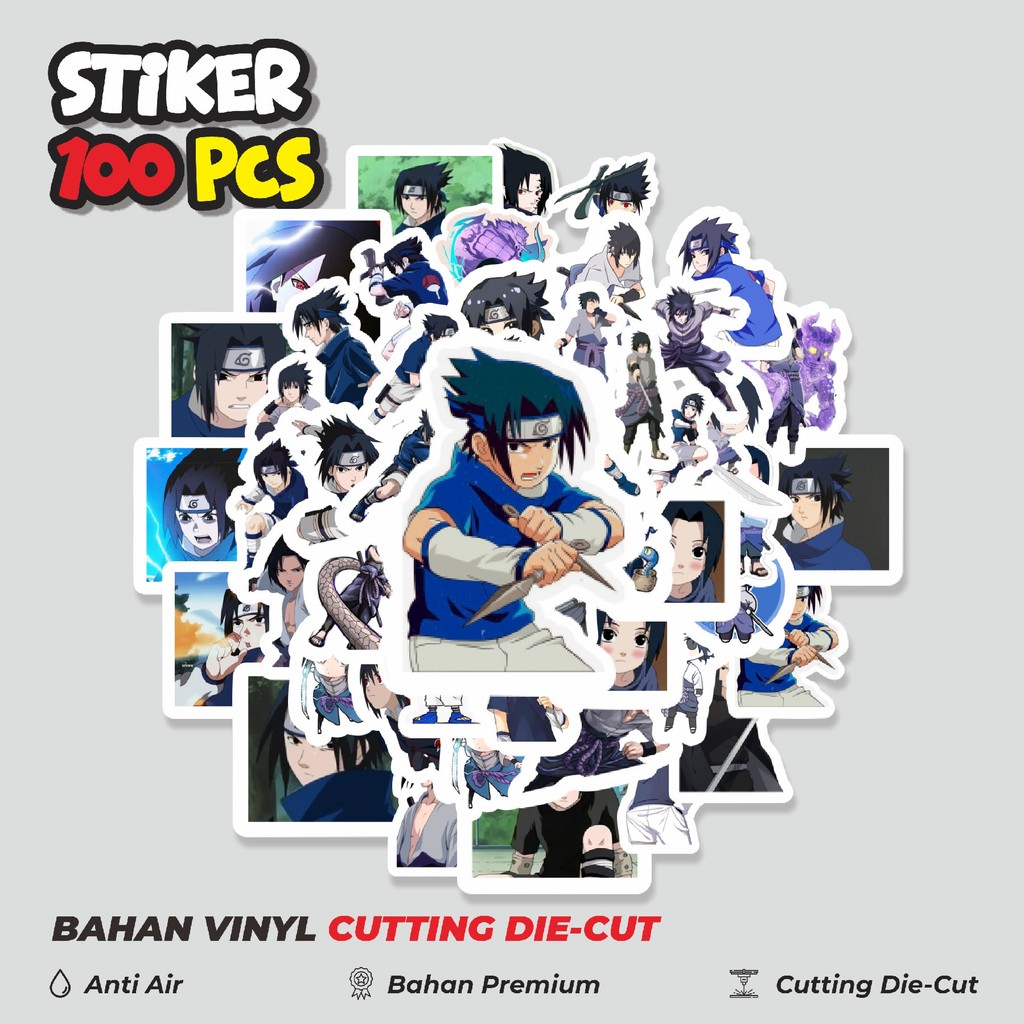 

Terbaru! 50 pcs Stiker Anime Uchiha Sasuke Dekorasi Lucu Kreatif untuk Notebook, Skateboard, HP