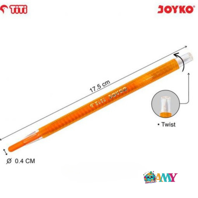 

(1PAK ISI 24WARNA) CRAYON PUTAR JOYKO TICP 24 T AMY STASIONARY