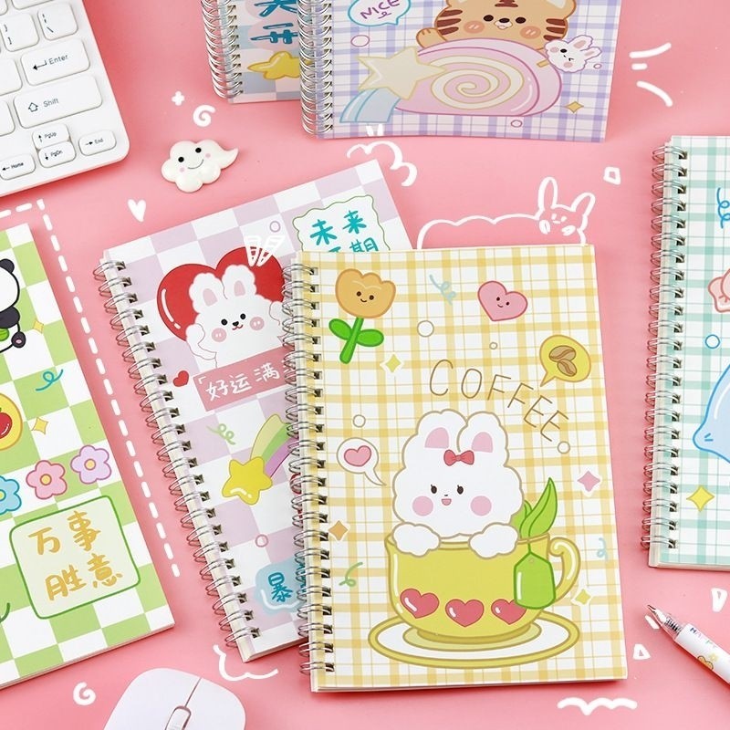 

Dalingshop [45 Lembar] Notebook Spiral A5 Momo BT21, Note Book A5 Spiral Buku Spiral