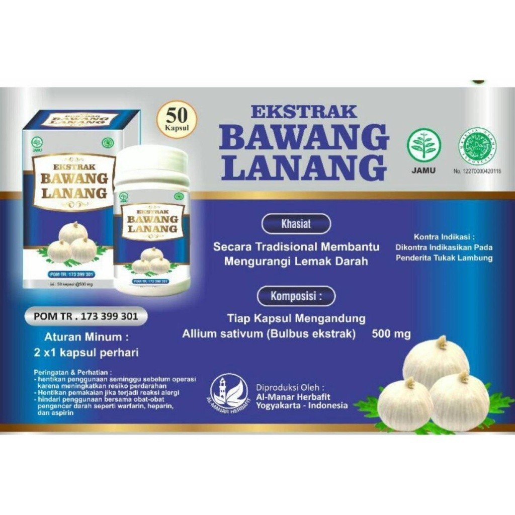 Kapsul Ekstrak Bawang Lanang / Obat Kolesterol / Kapsul Bawang lanang 50kp/bawang dayak/bawang tungg