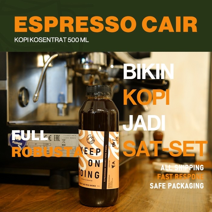 

JAMIN MURAH !!!Espresso Cair Kafein / Konsentrat Kopi 500 ml(BISA LANGSUNG ORDER)