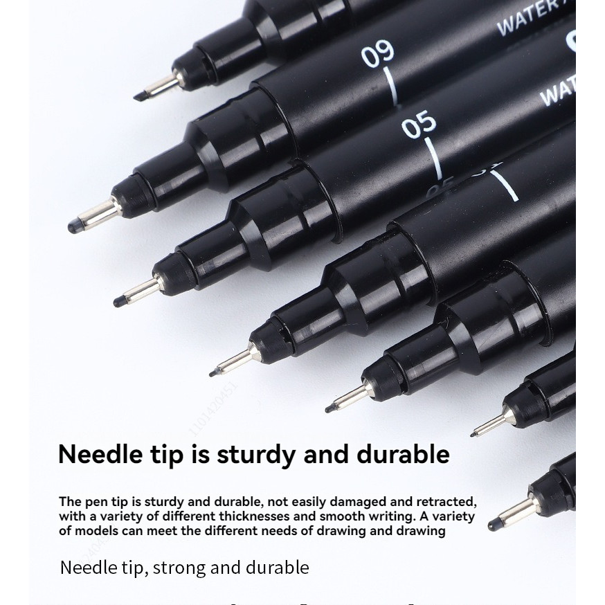 

Black Micro Pens,15 Sizes,Waterproof Ar ival Ink,Fine Point Pen for Artist Illustration,Sket ing,Anime,Manga Te nical Drawing