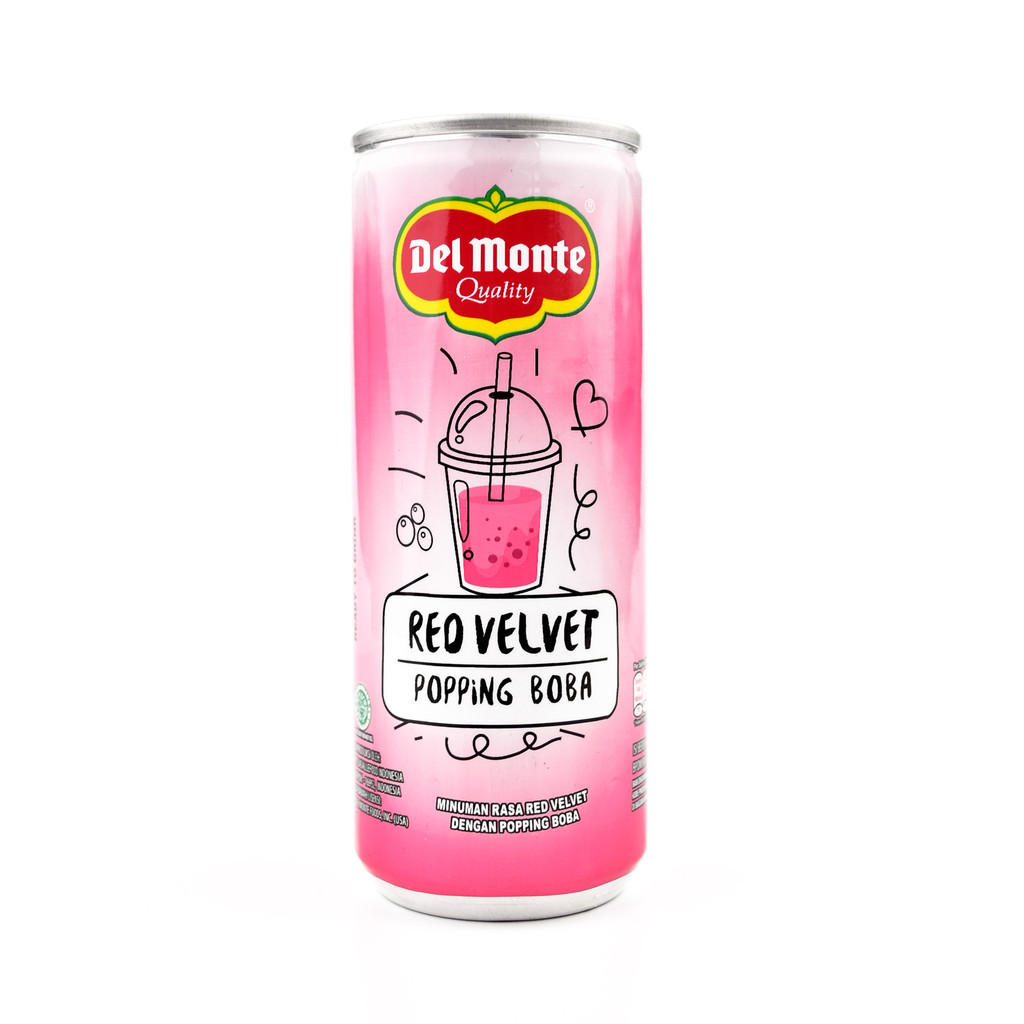 

Unicorn - Minuman DelMonte Red Velvet Popping Boba 240ml