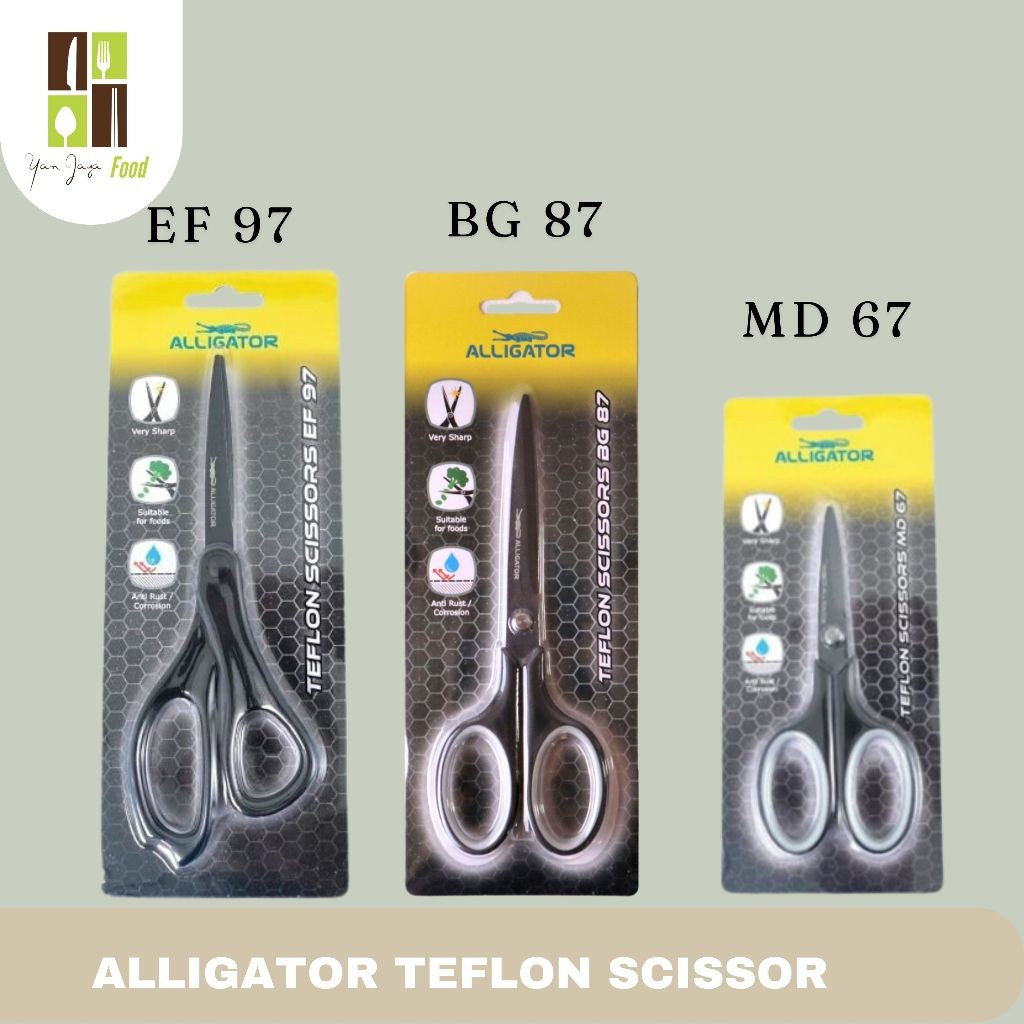 

Alligator Teflon Scissors Gunting Teflon MD 67 / BG 87 / EF 97 / Gunting Alligator