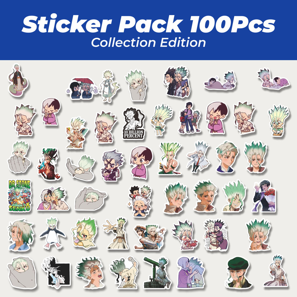 

Hot Sticker Anime Dr.Stone Sticker Lucu Anti Air Stikers Berperekat Waterproof Sticker Decal Buat Motor Helm Buku Journal Koper Casing HP Laptop Botol Minum