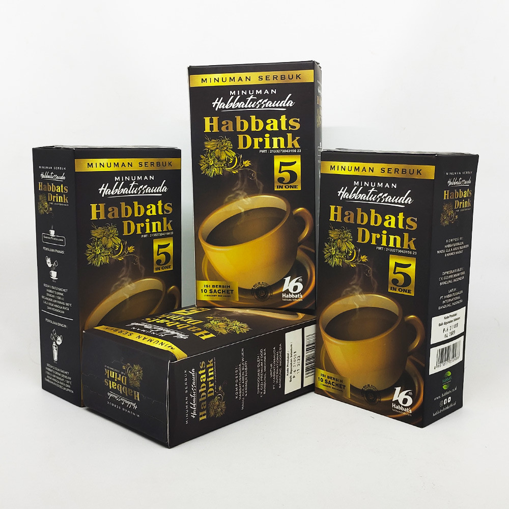 

HABBATS DRINK MINUMAN SERBUK HABBATUSSAUDA 1PACK / MINUMAN INSTAN HABBATUSSAUDA DUS