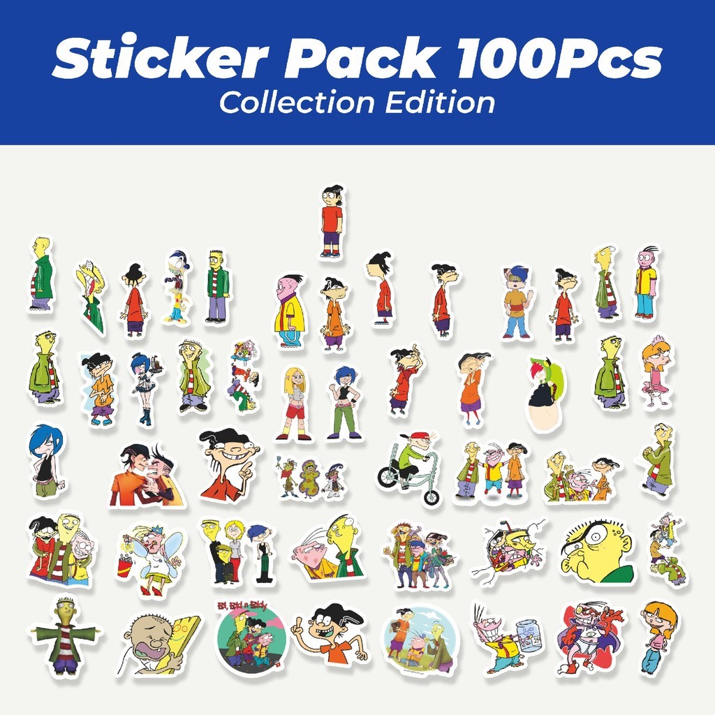 

Hot Sticker Kartun Ed, Edd n Eddy Stiker Lucu Anti Air Stikers Berperekat Waterproof Sticker Decal Buat Motor Helm Buku Journal Koper Casing HP Laptop Botol Minum