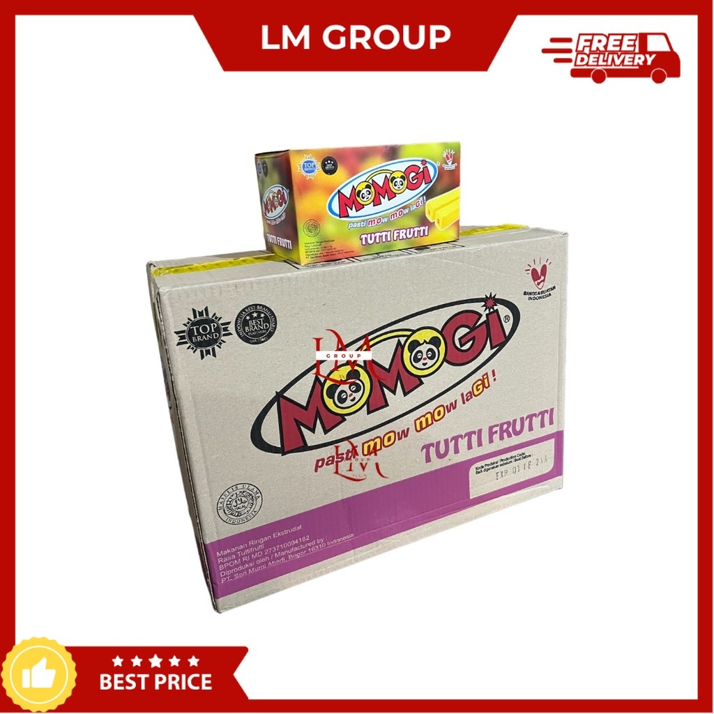 

[1 DUS] MOMOGI Coklat/Jagung Bakar/Keju/Tutti Fruitti - Isi 12 Pack @20 pcs [New Pack]
