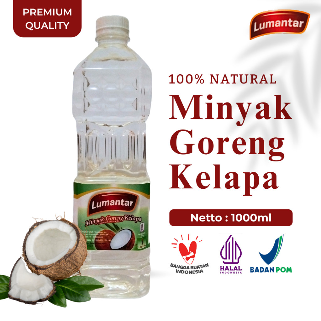 

Lumantar Minyak Goreng Kelapa Murni 1L Bebas Kolesterol