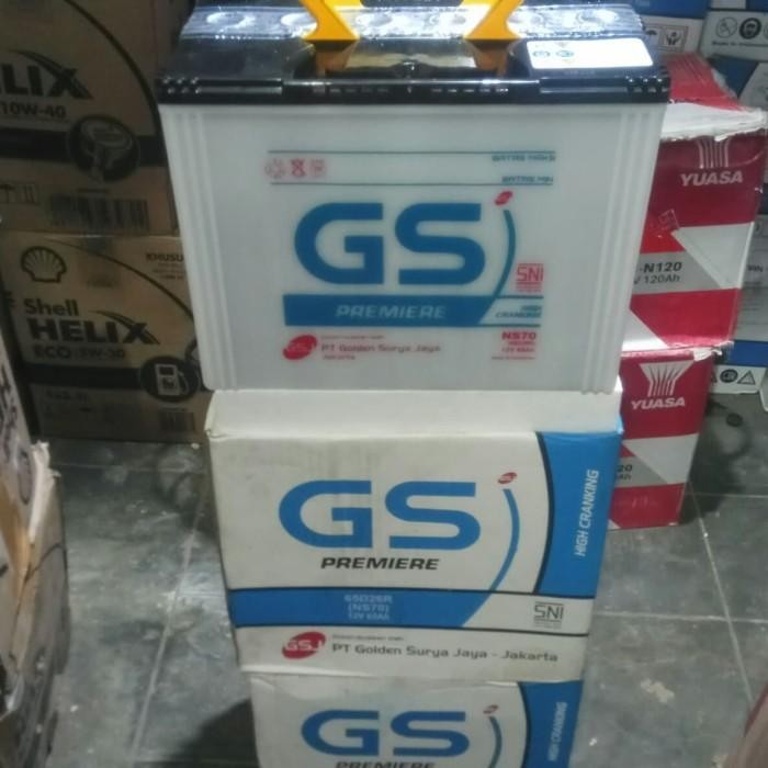 Aki Accu NS70 12V 65AH 65Amper 65D26R Aki Basah GS Premiere quality